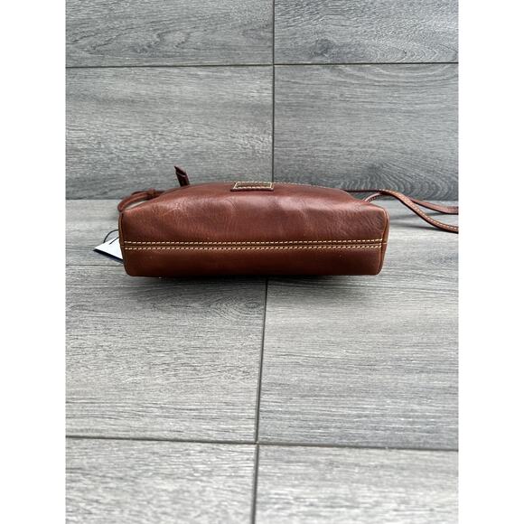 Dooney & Bourke Florentine Ginger Crossbody and Key Fob chestnut bag A463657 - Picture 8 of 9